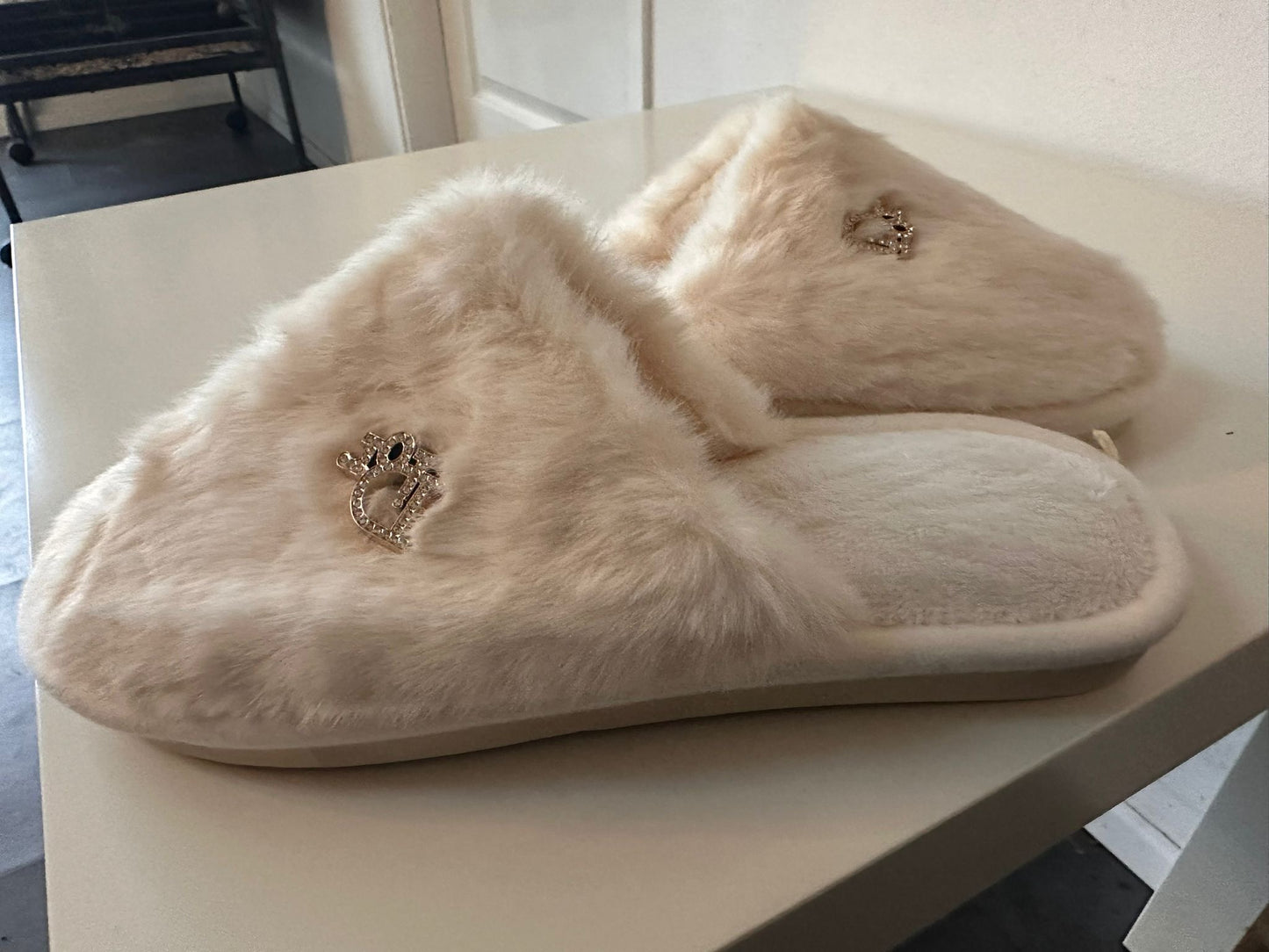 Rosy pantoffels beige