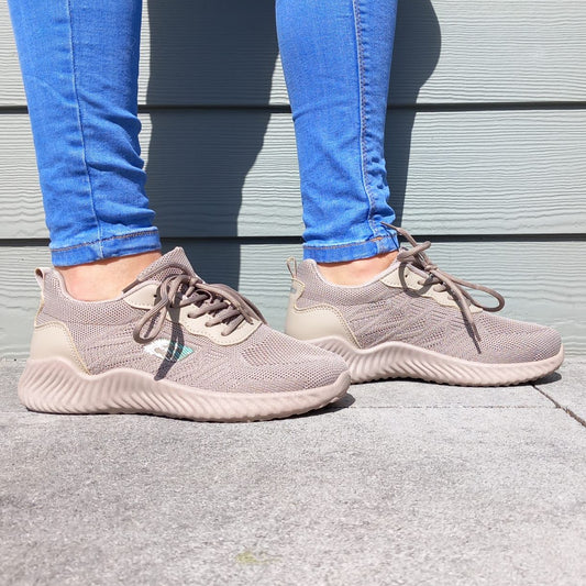 Flow sneakers taupe
