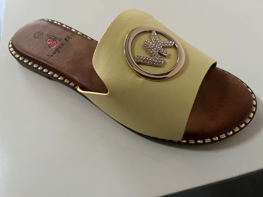 Vera slippers geel