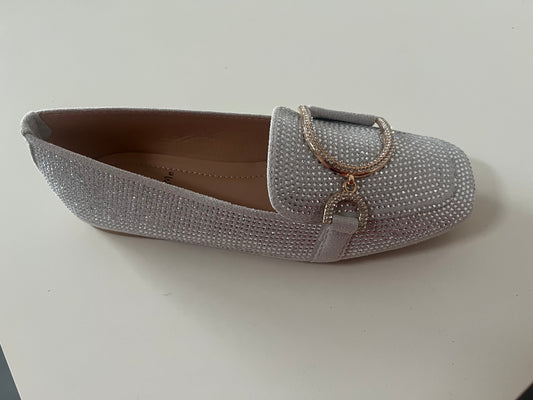 Dion loafers zilvergrijs