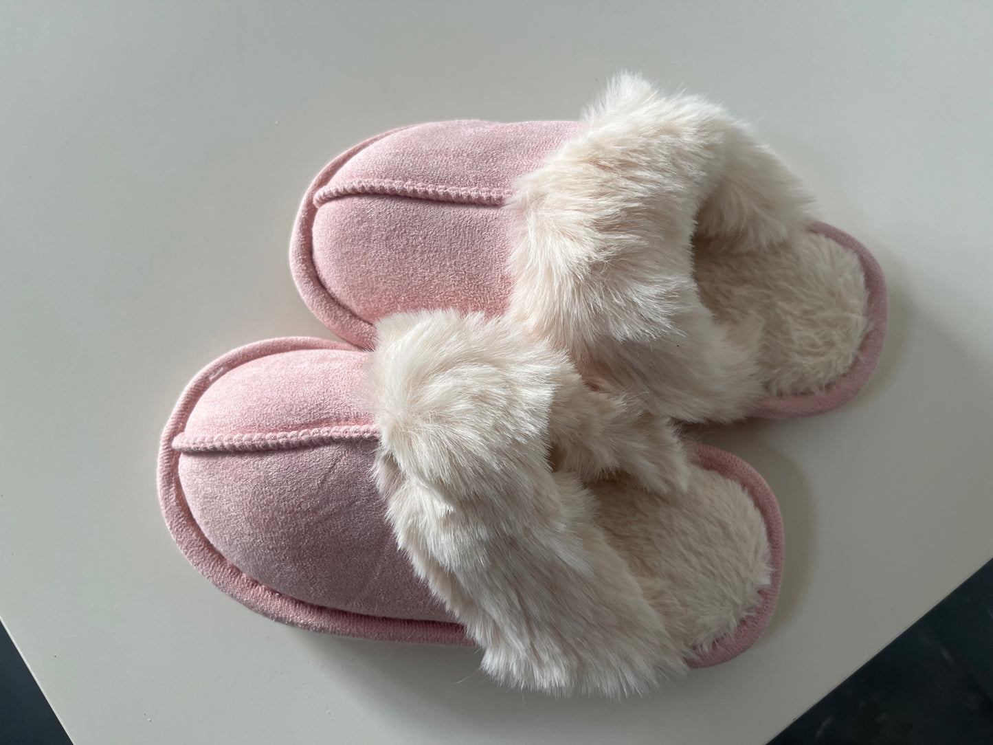 Mini pantoffels roze