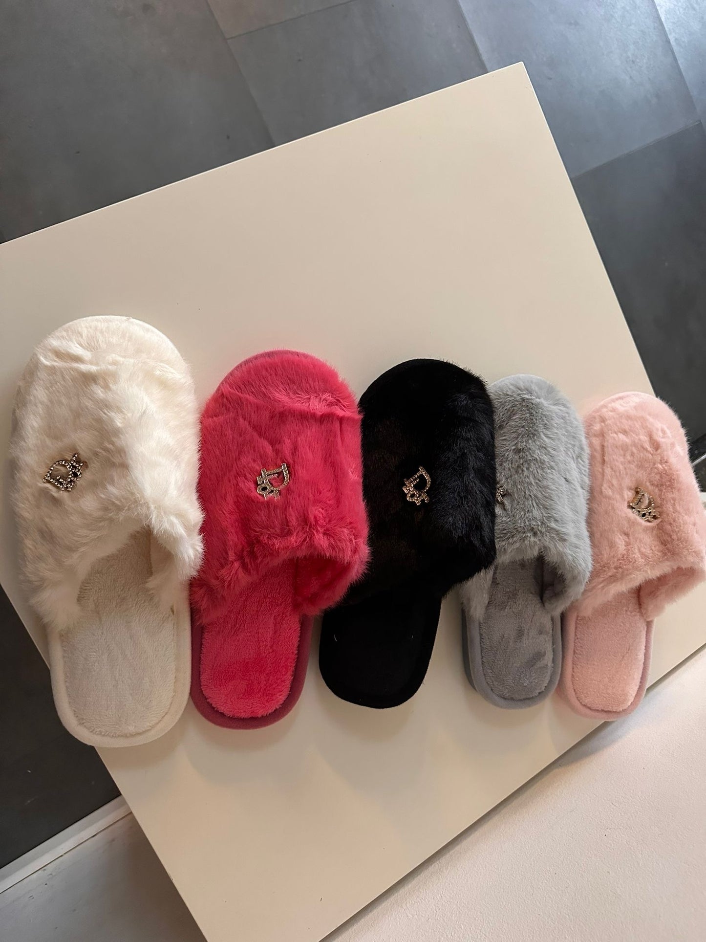 Rosy pantoffels roze