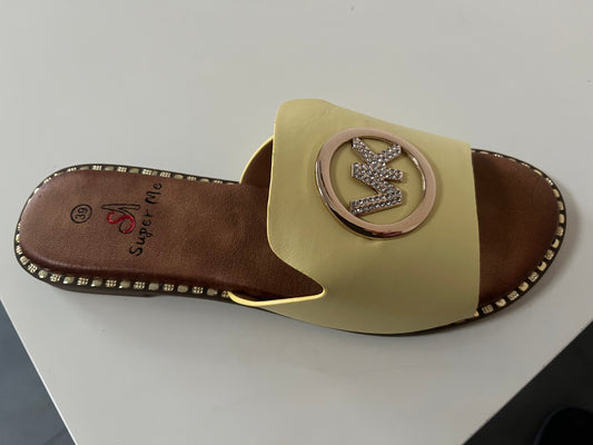 Vera slippers geel