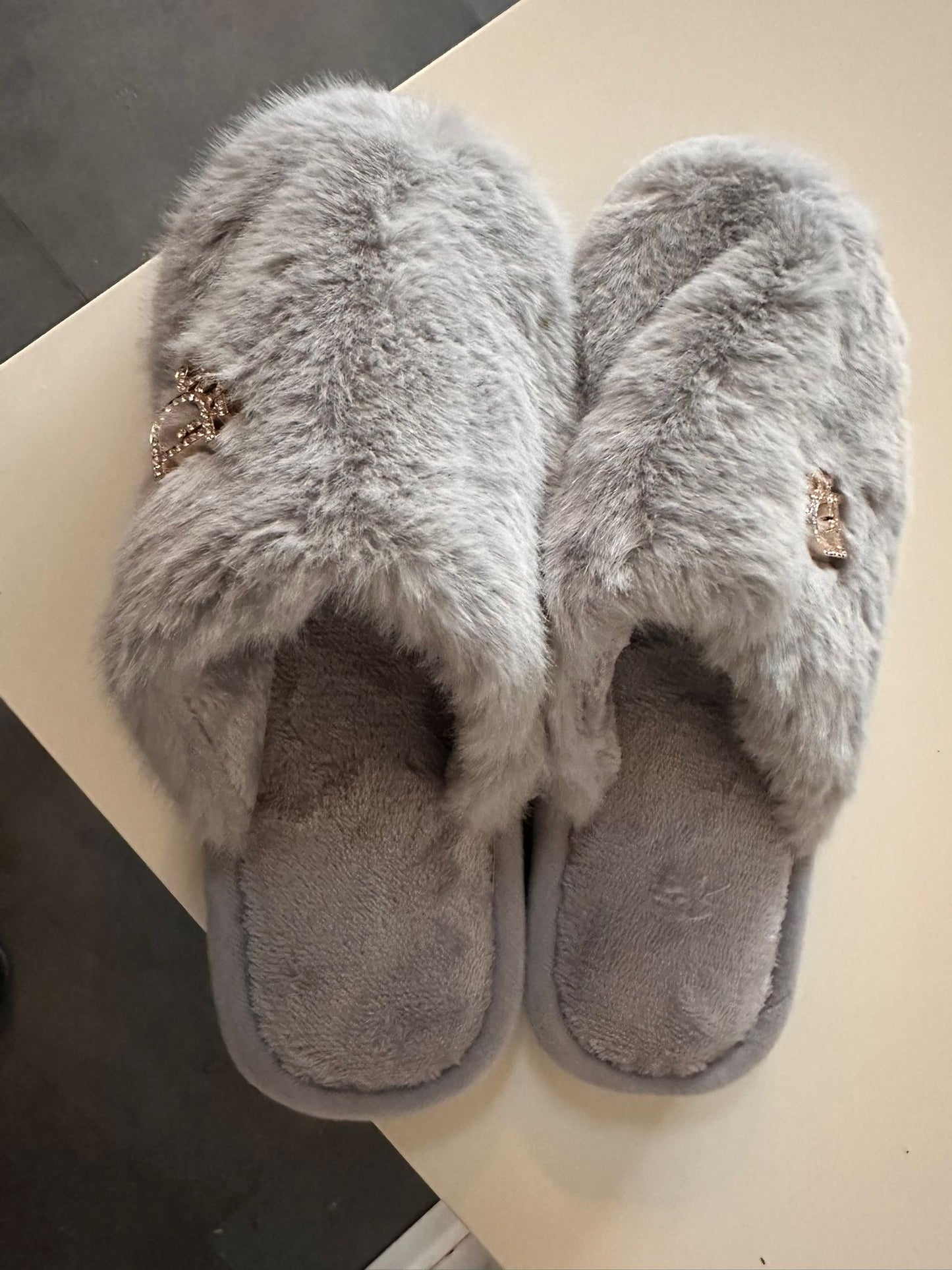 Rosy pantoffels grijs