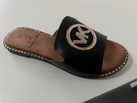 Vera slippers zwart